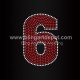 Number Six Rhinestone Heat Transfers